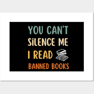 I read banned books T Shirt readers reading gift Posters and Art